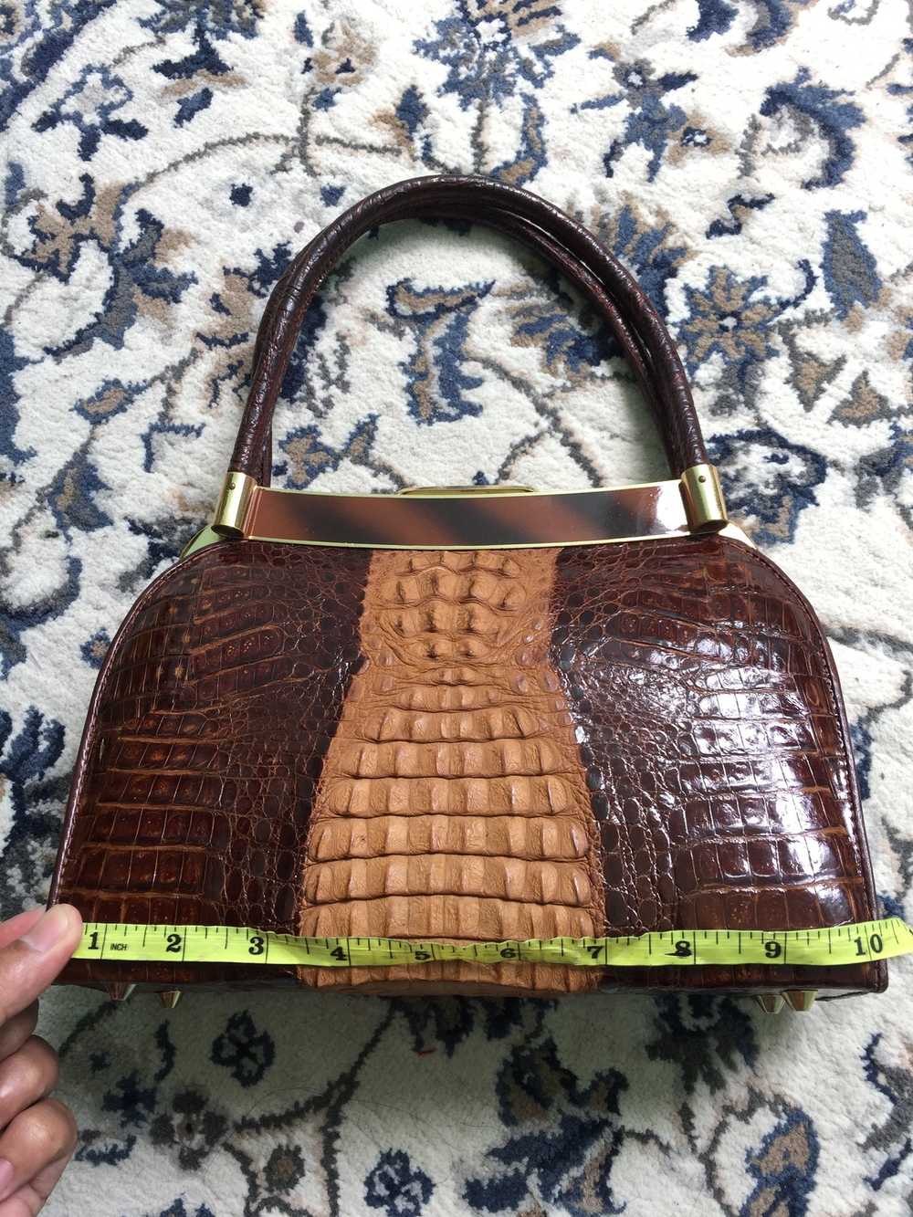 Other × Vintage Vintage crocodile handbag - image 7