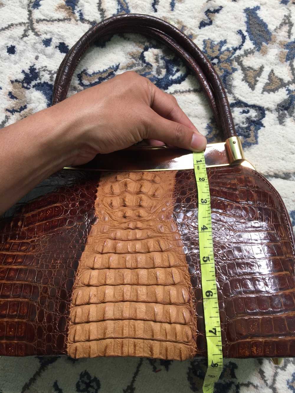 Other × Vintage Vintage crocodile handbag - image 8