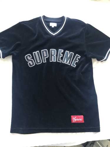 MARKED EU — Supreme x Louis Vuitton Blue Baseball Shirt