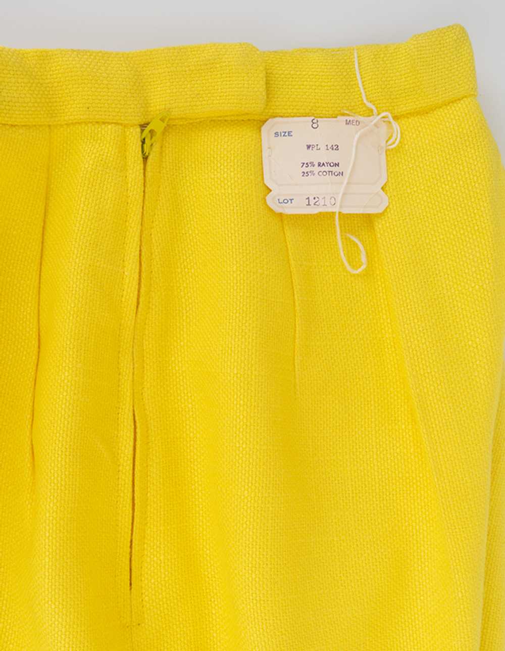 Petite Bright Yellow Vintage Capris - image 4