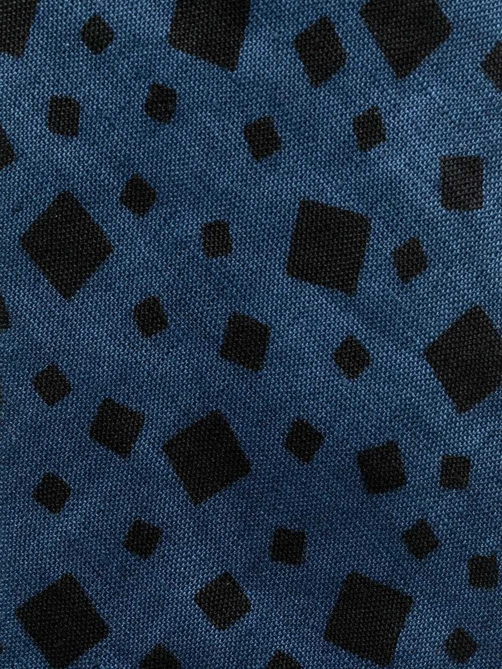 Versace Pre-Owned 1970s square-print linen tie - … - image 2