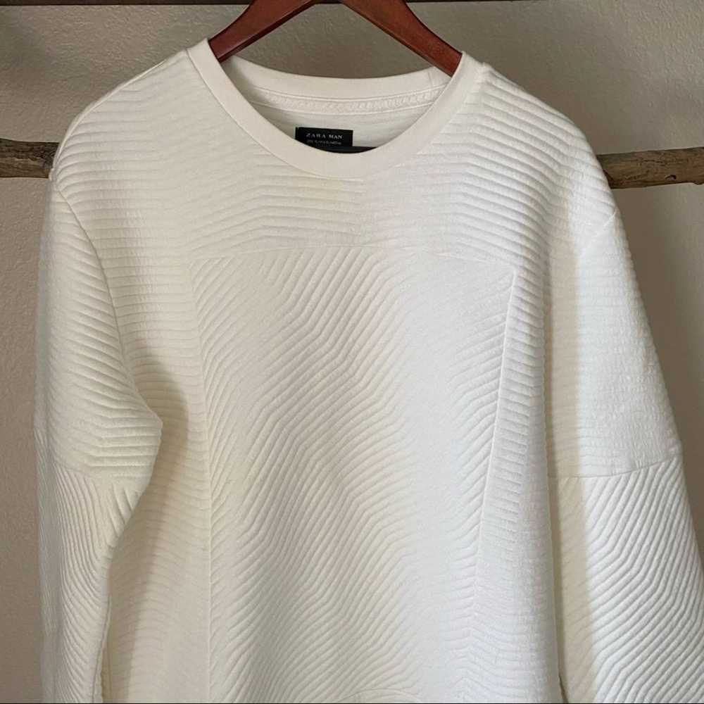 Zara ZARA MAN ribbed jacquard sweatshirt - image 2
