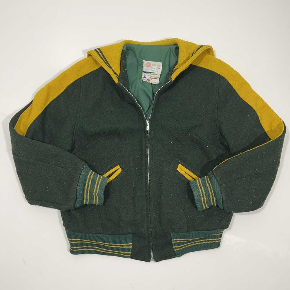 Varsity Jacket × Vintage Vintage 60s Jenny's Gree… - image 1