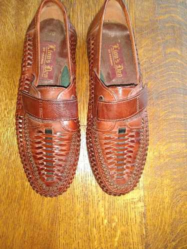 Haband Deer Stags Mens Brown Loafers Haband Woven 