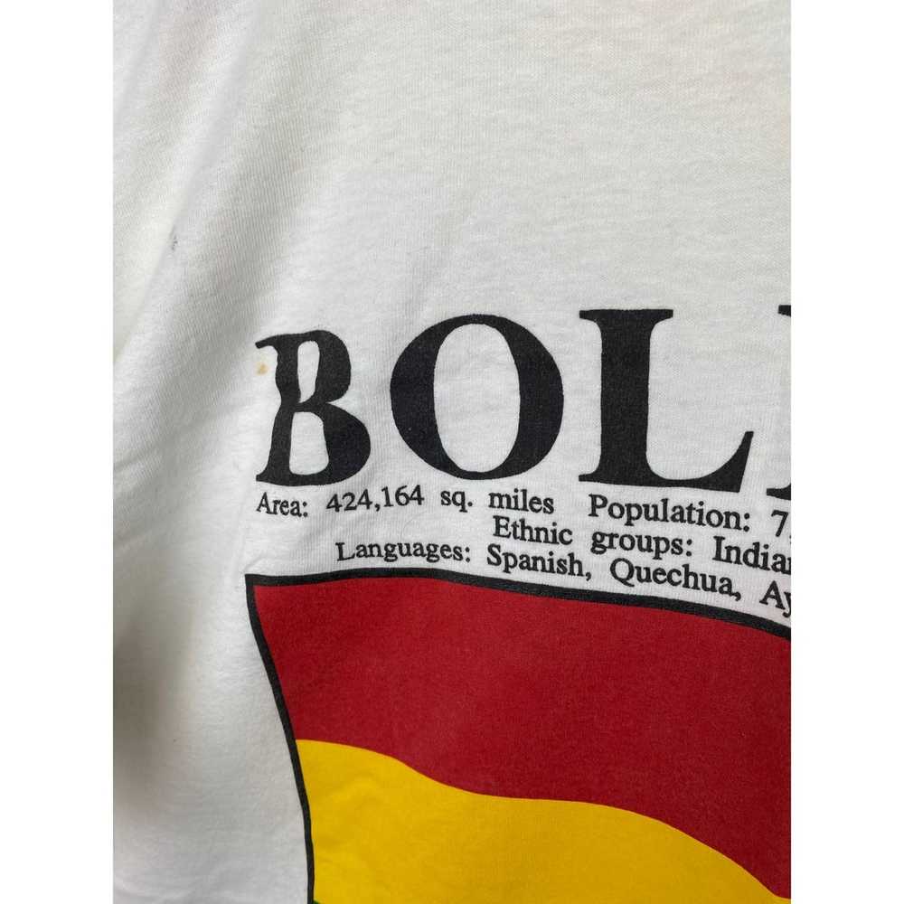 Streetwear 90s Bolivia National Flag Country Tee … - image 7