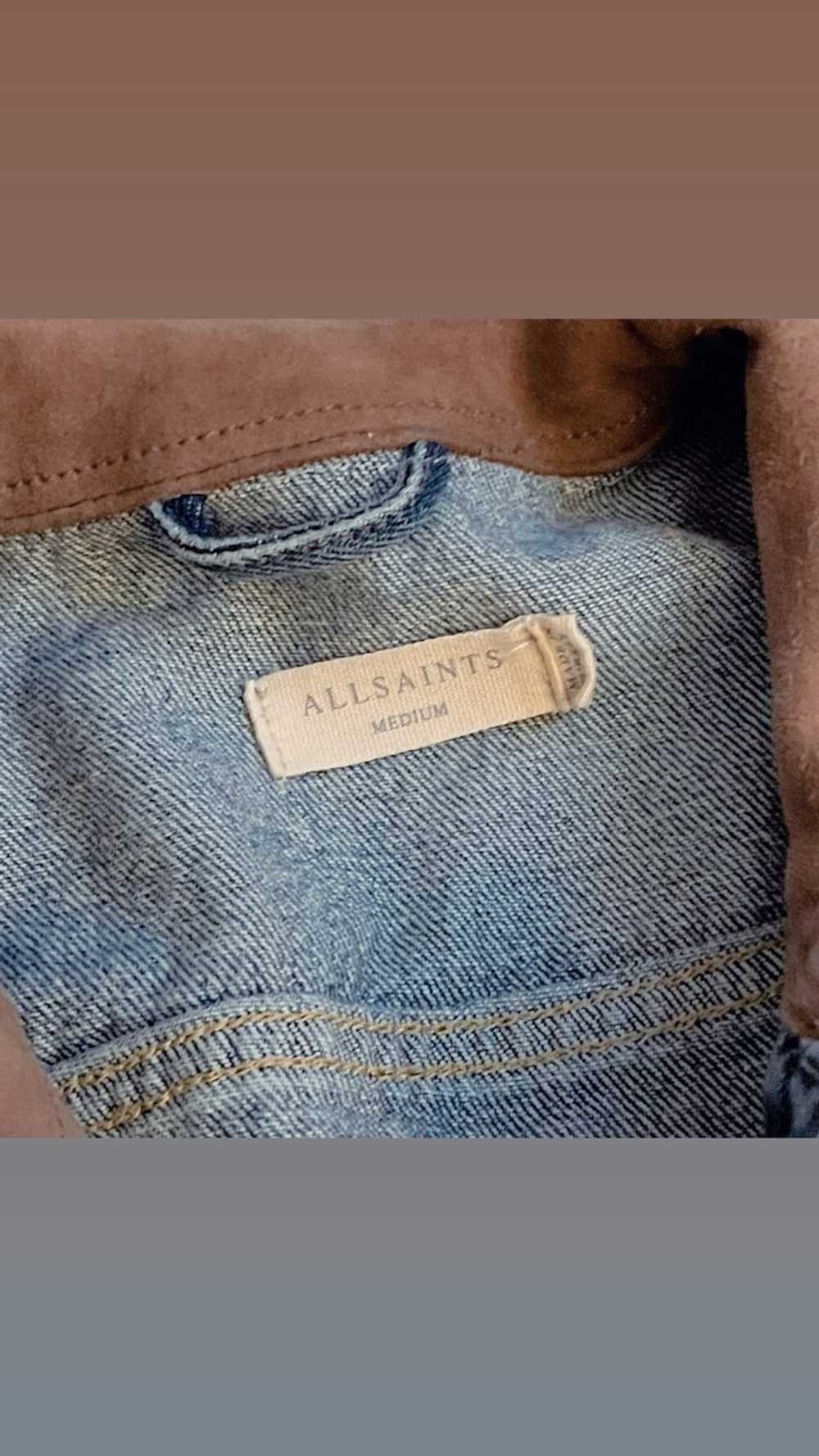 Allsaints AllSaints distressed denim jacket - image 4