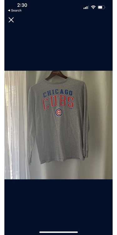 MLB Tailgate Clothing CHICAGO CUBS Baseball WOMENS Long Sleeve Gray Shirt  Sz XS