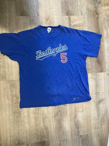 Vintage 80s Los Angeles Dodgers T-shirt Mens XL World Series 50/50 MLB  Baseball