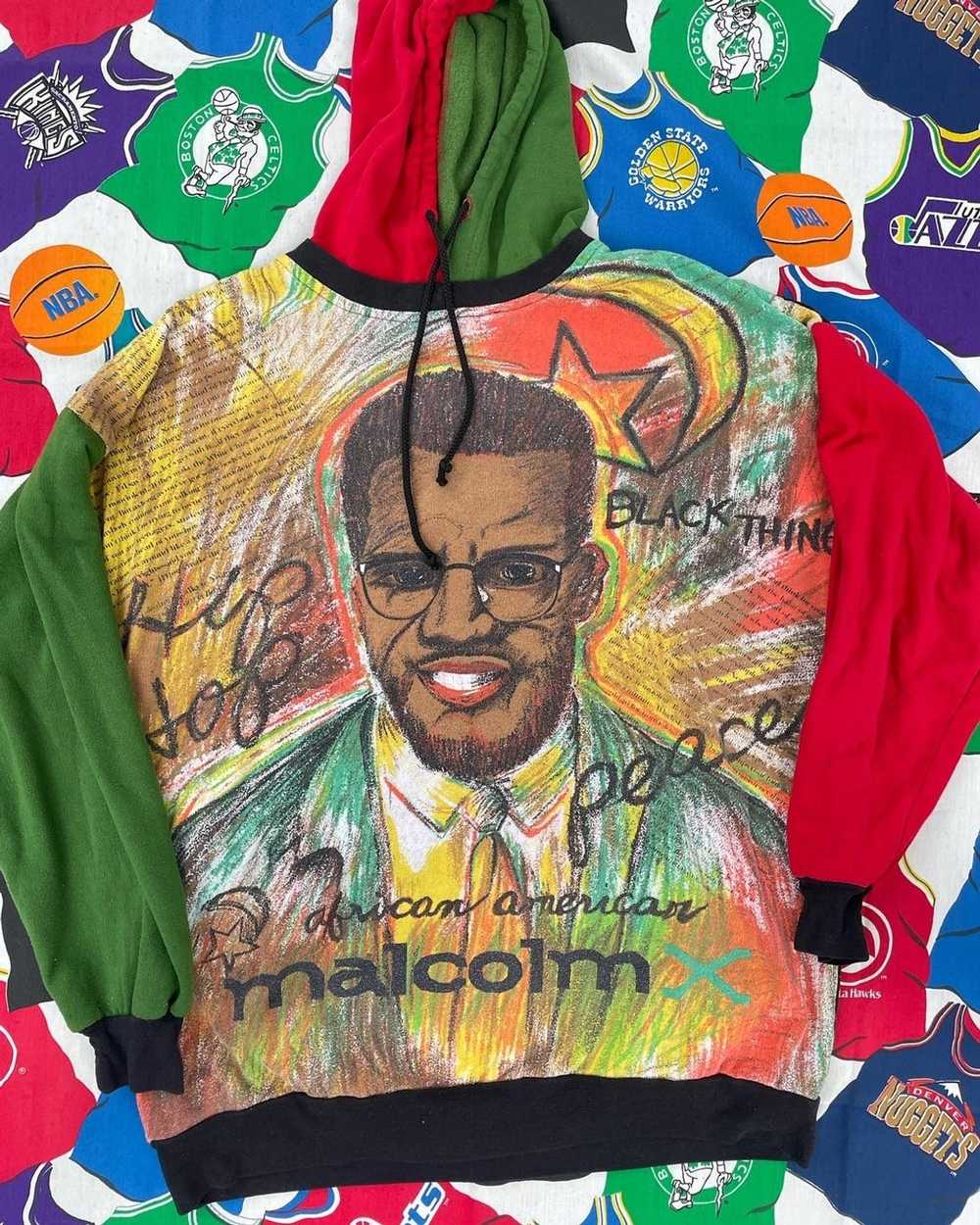 Vintage Vtg AOP Malcolm X Rap Tee Martin Luther K… - image 4