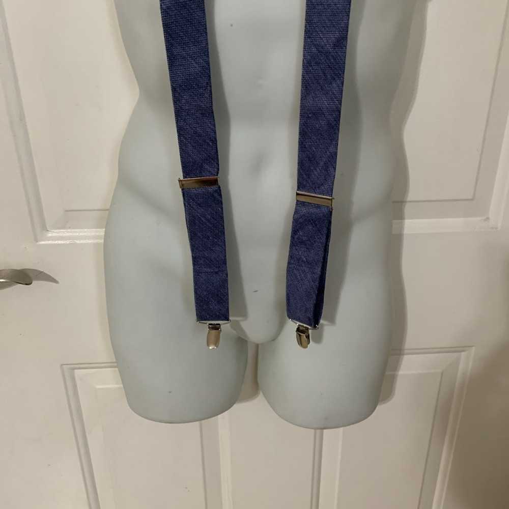 The Tie Bar Silk & Linen Blend Suspenders - image 4