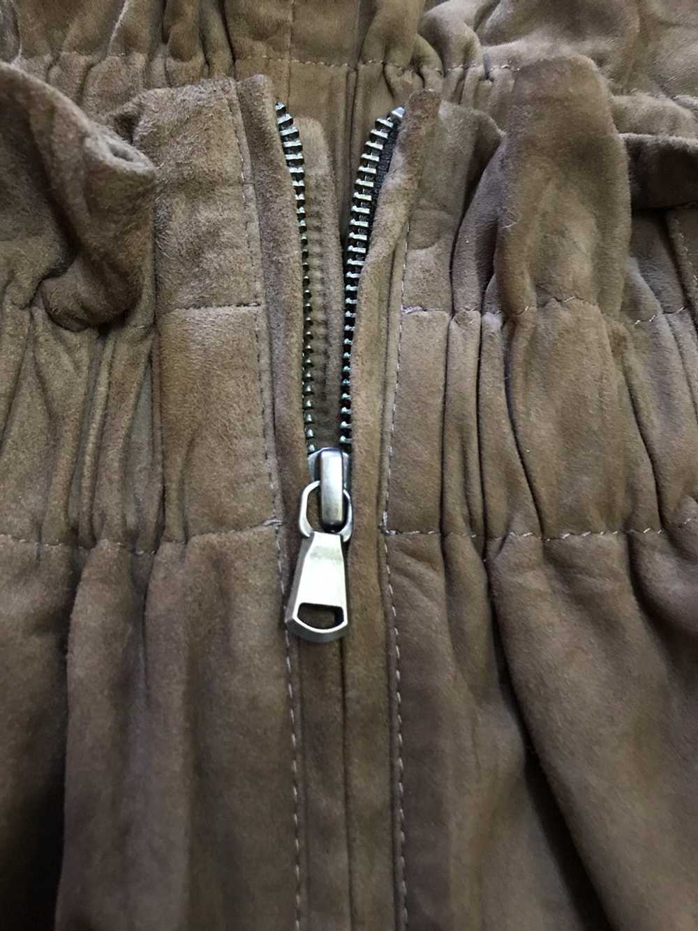 Designer Vent Couvert Multi Pocket Goat Leather S… - image 8