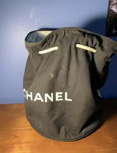 Chanel Bucket Bag Canvas Cc Logo Drawstring Backpack CC-0204N-0008