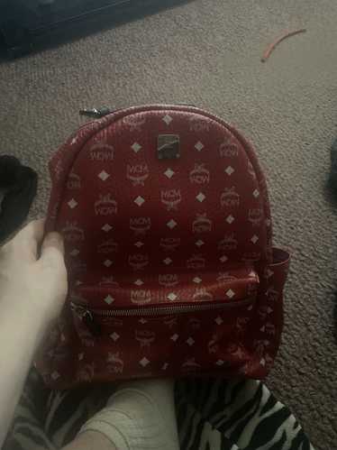 Ruby red 2024 mcm backpack