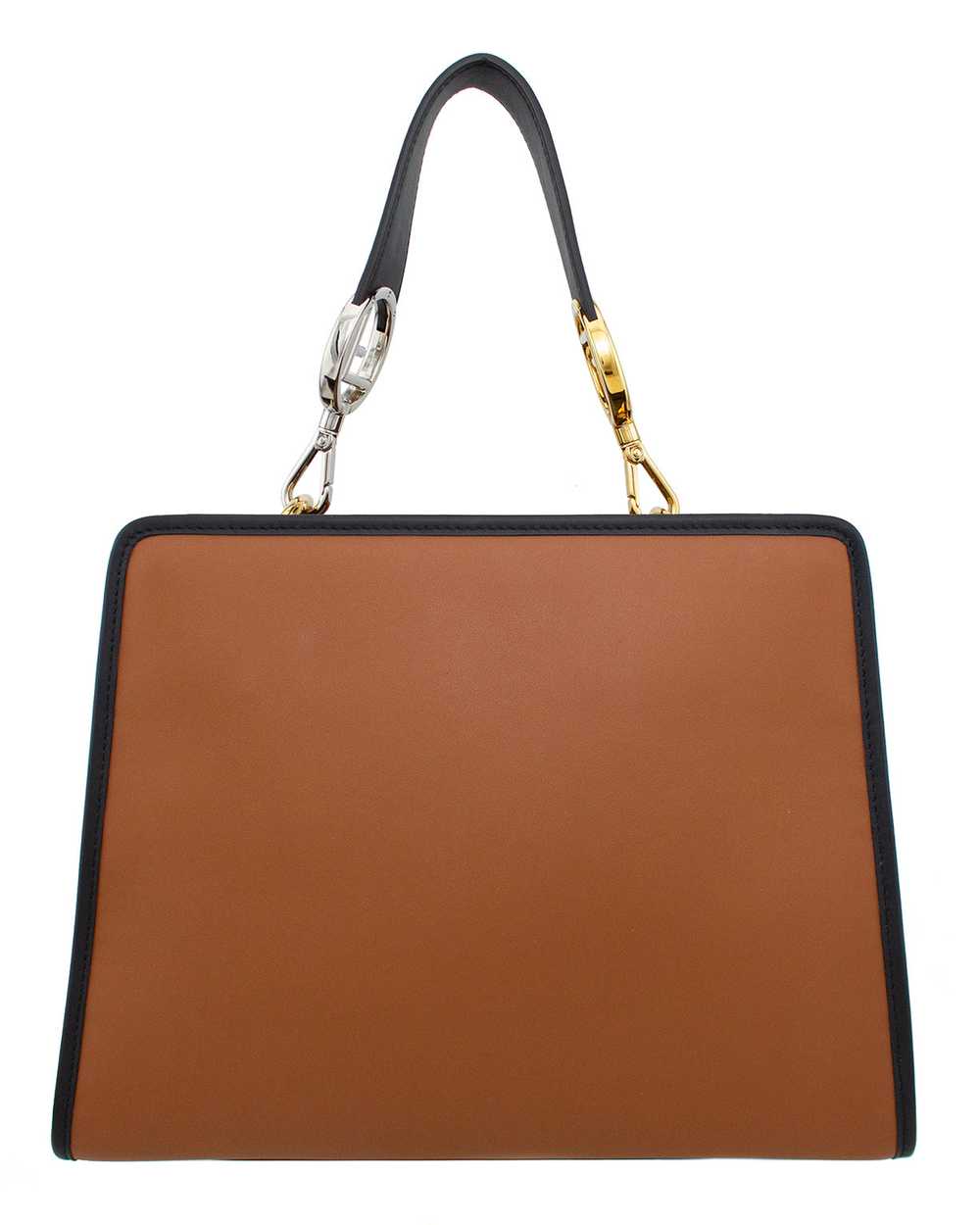 Fendi Brown & Black Leather Runaway Bag - image 3