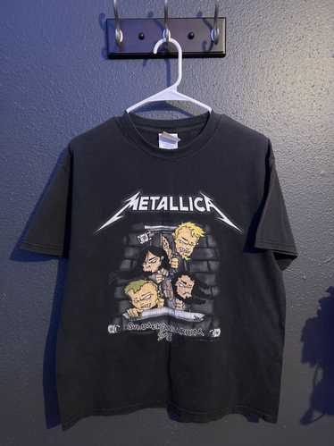 Vintage 00s Metallica San Francisco 2003 Size L Ringer T-shirt By Giant
