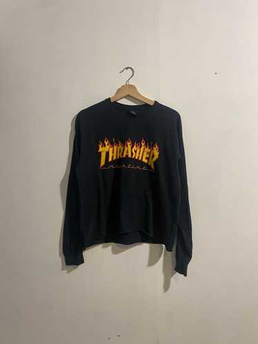 Thrifted Thrasher Magazine Black Tee