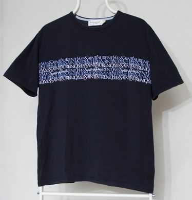 イヴ サンローラン ヴィンテージ＜ワンポイントロゴ ポロシャツ＞M1139c Ysl saint laurent t-shirt - Gem