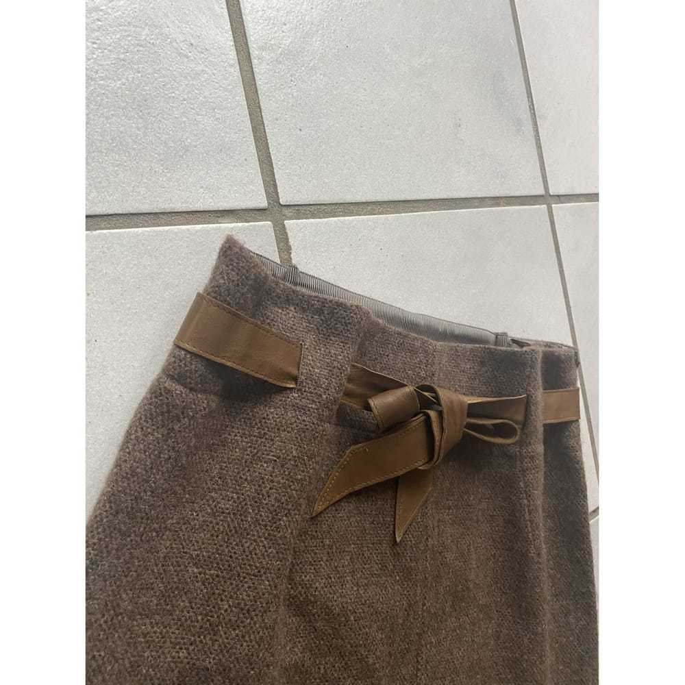 Brunello Cucinelli Wool mid-length skirt - image 2