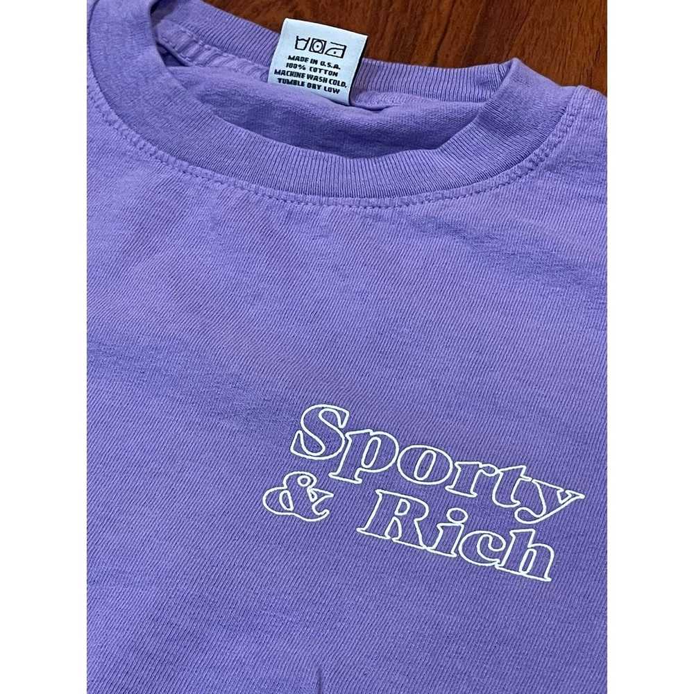 Sporty & Rich SPORTY & RICH LILAC FUN LOGO T-SHIR… - image 6