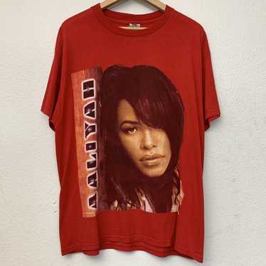 Rap Tees × Vintage 2001 Aaliyah Memorial Rap Tee … - image 1