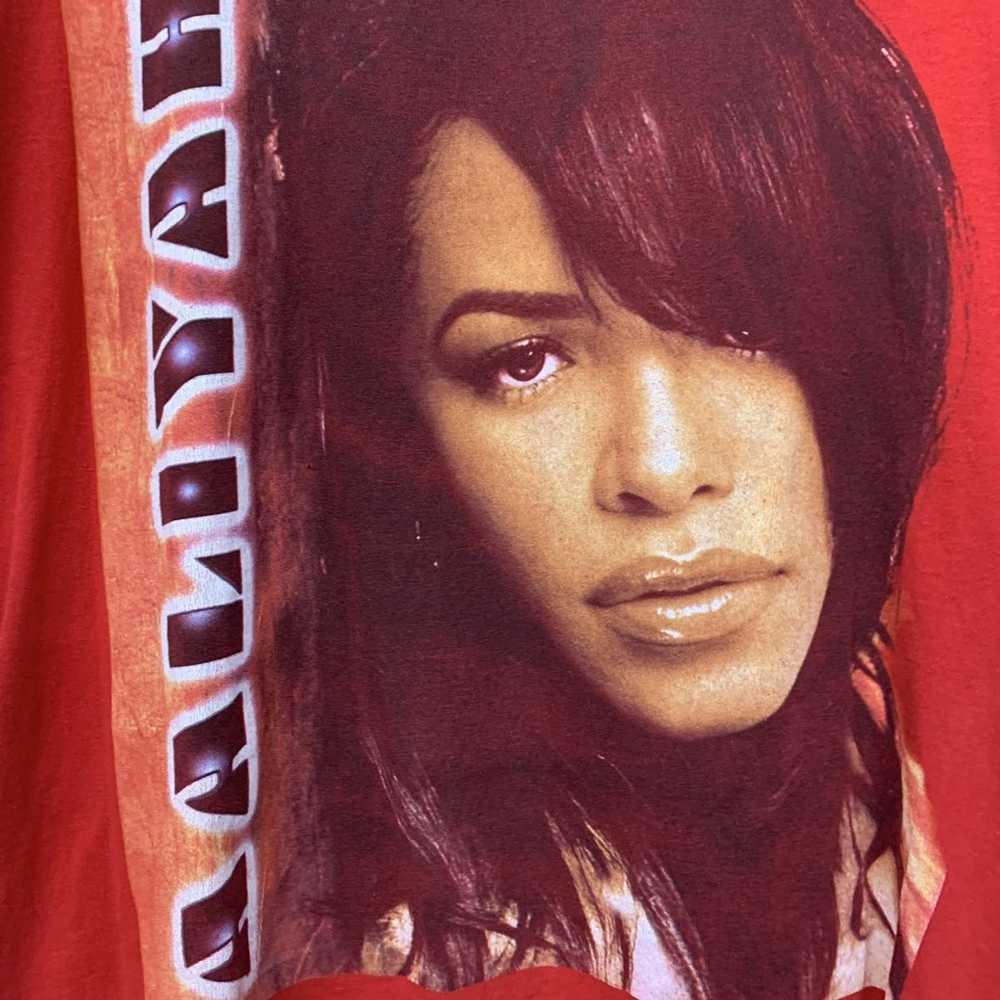 Rap Tees × Vintage 2001 Aaliyah Memorial Rap Tee … - image 5