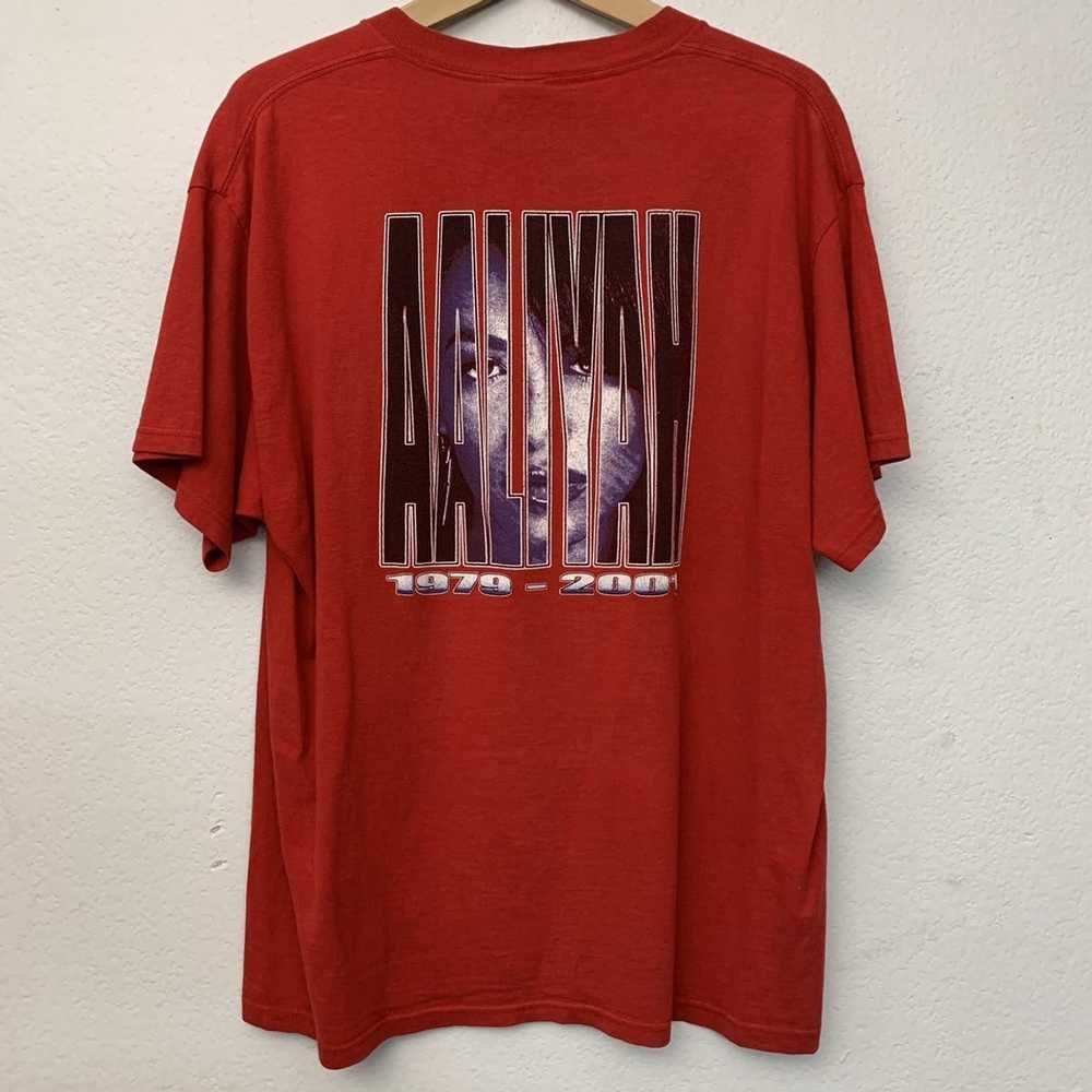 Rap Tees × Vintage 2001 Aaliyah Memorial Rap Tee … - image 6