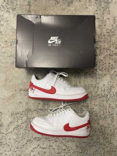 Nike air force one jester rouge best sale