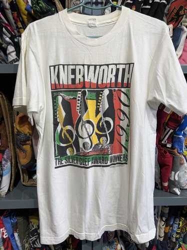 Band Tees × Tour Tee × Vintage 1990 Knebworth Silv