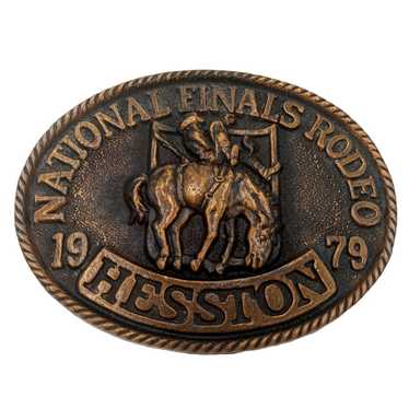 Other 1979 NFR Rodeo Belt Buckle Hesston National 