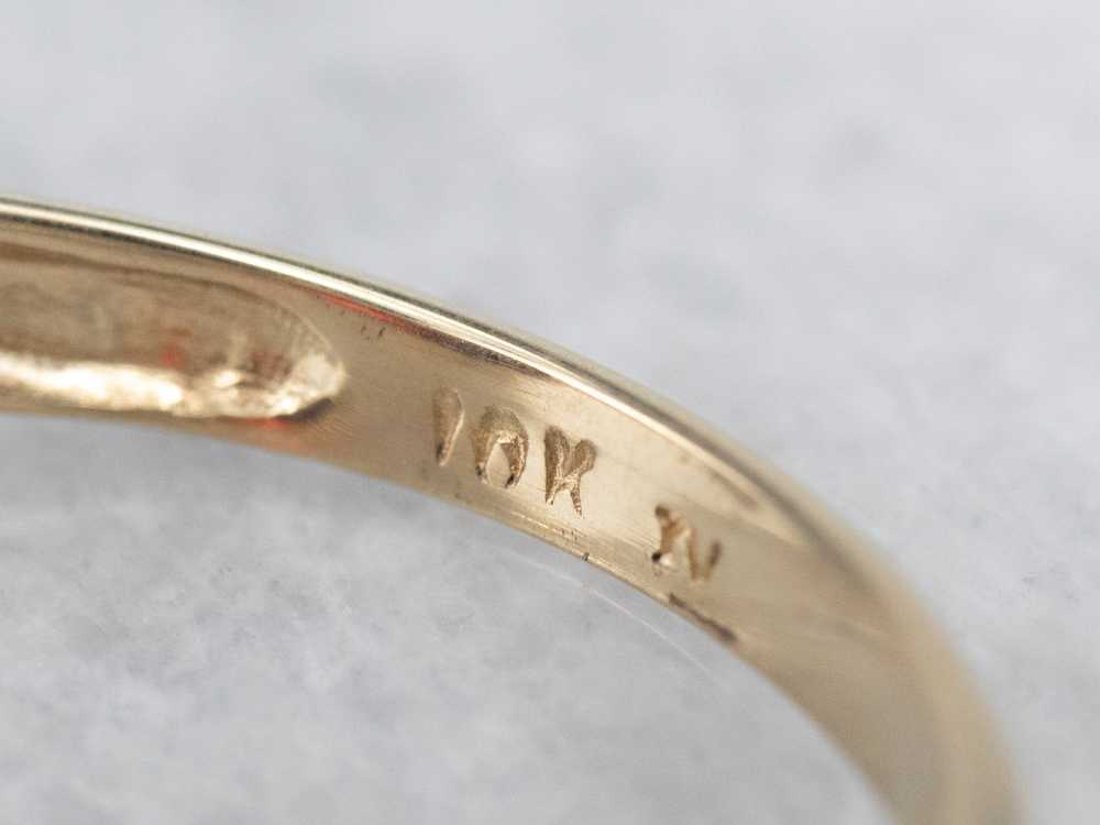 Vintage Gold Garnet Ring - image 6