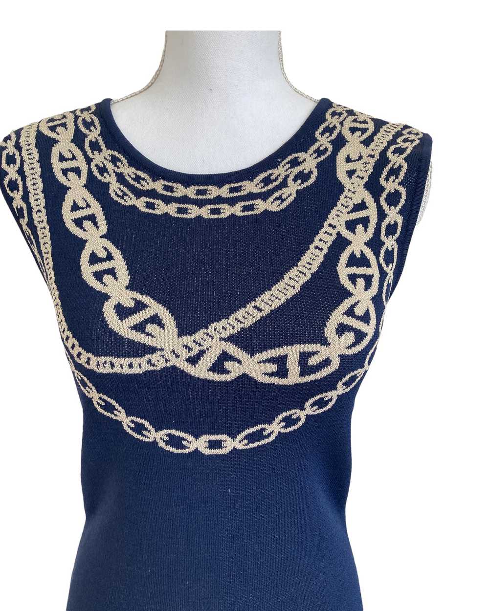 Adrienne Vittadini Navy Knit Dress, S - image 2