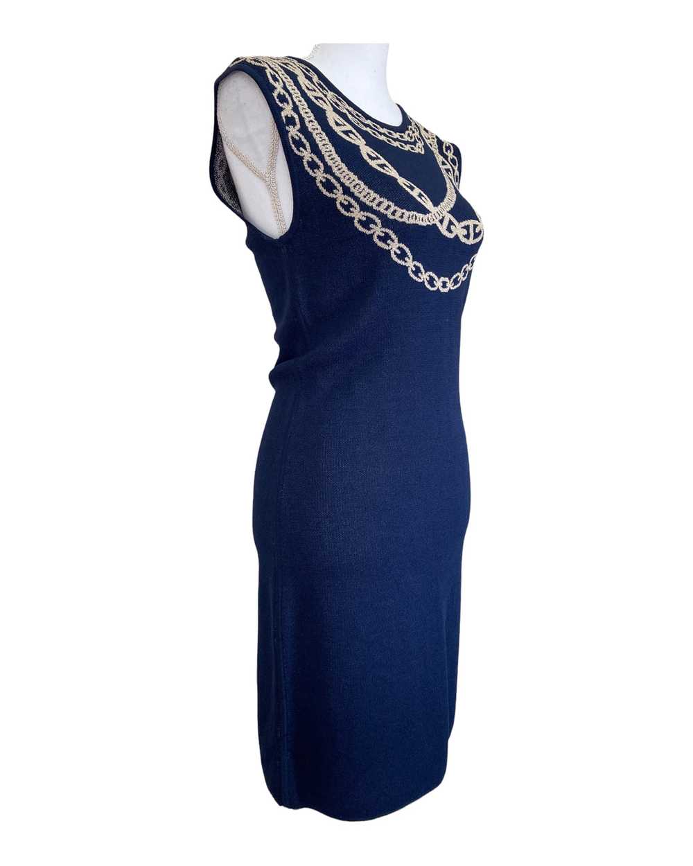 Adrienne Vittadini Navy Knit Dress, S - image 3