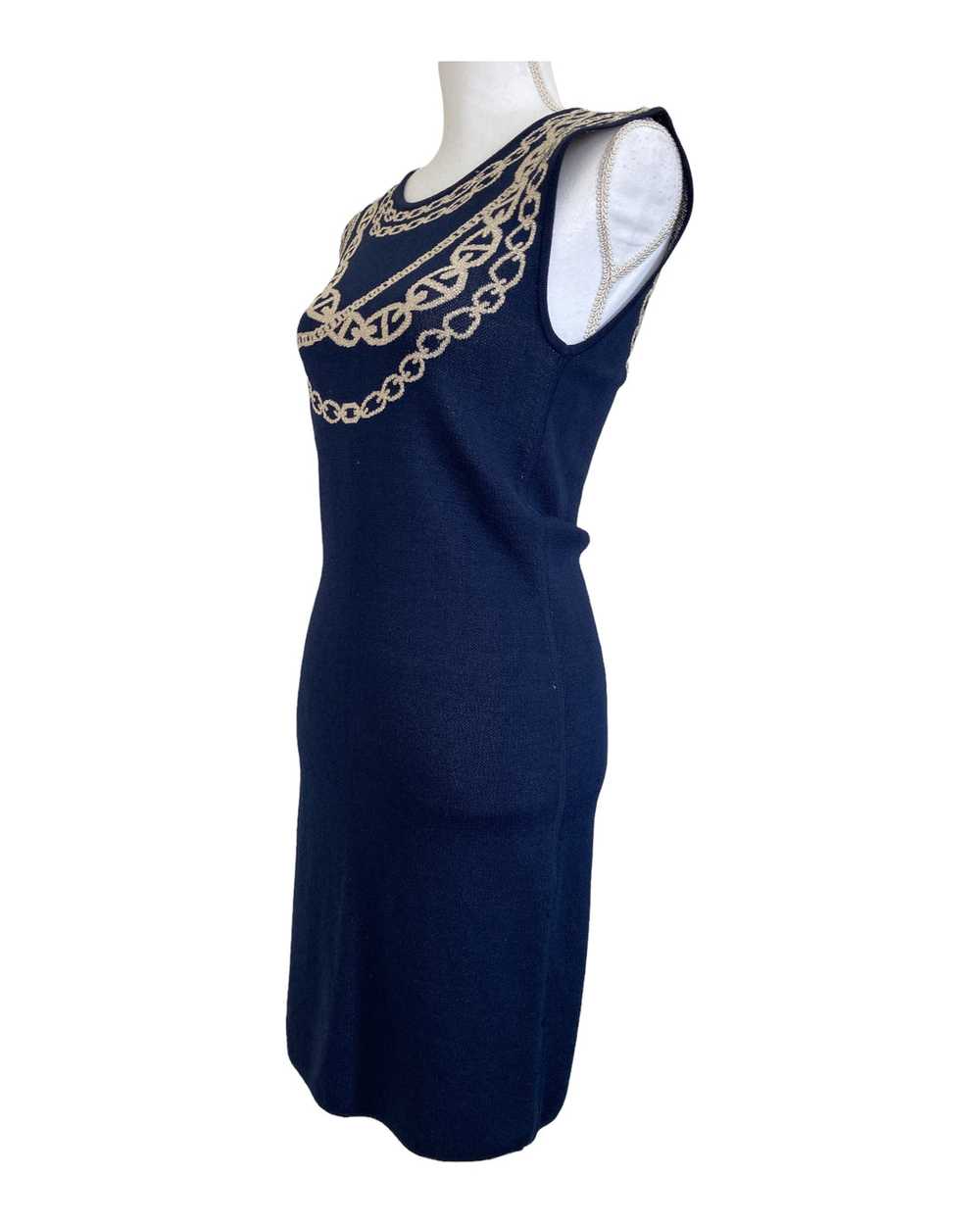 Adrienne Vittadini Navy Knit Dress, S - image 4