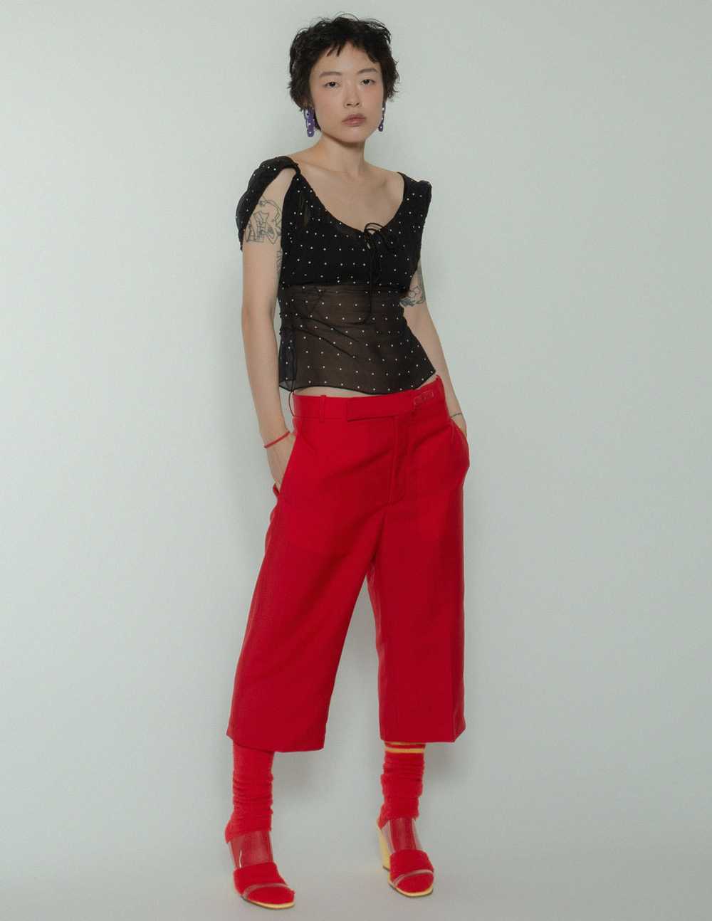 Celine convertible wool trousers - image 4