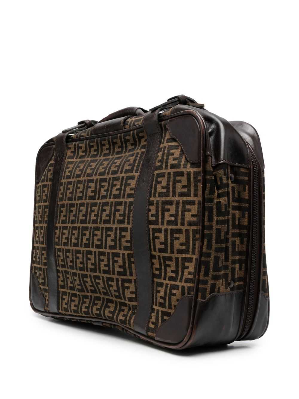 Fendi Pre-Owned 1970s monogram-print suitcase - B… - image 3