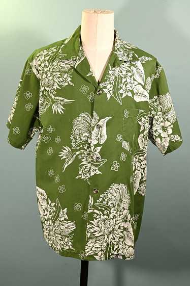Vintage 50s/60s Hawaiian Shirt, Lei-O-Hawaii Spor… - image 1