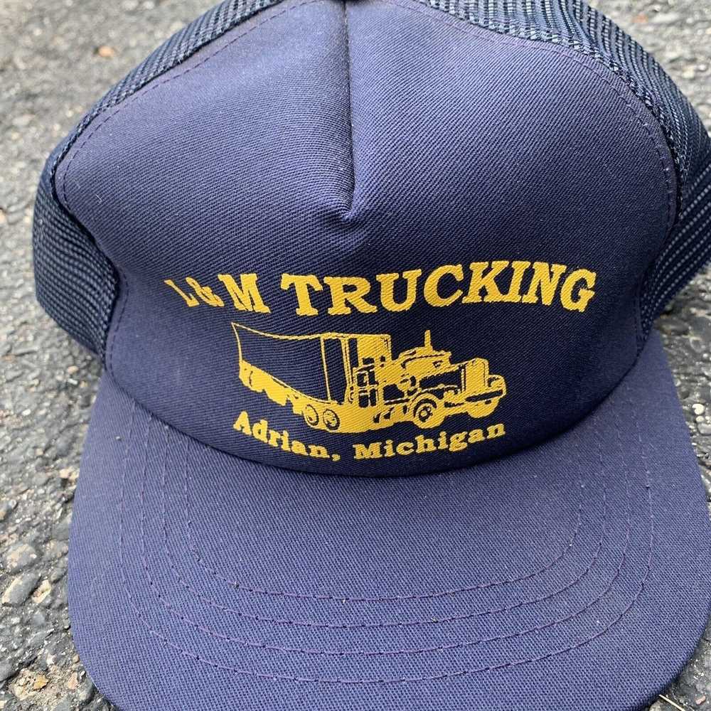 Other VTG Adrian Michigan L&M Trucking Hat Trucke… - image 2