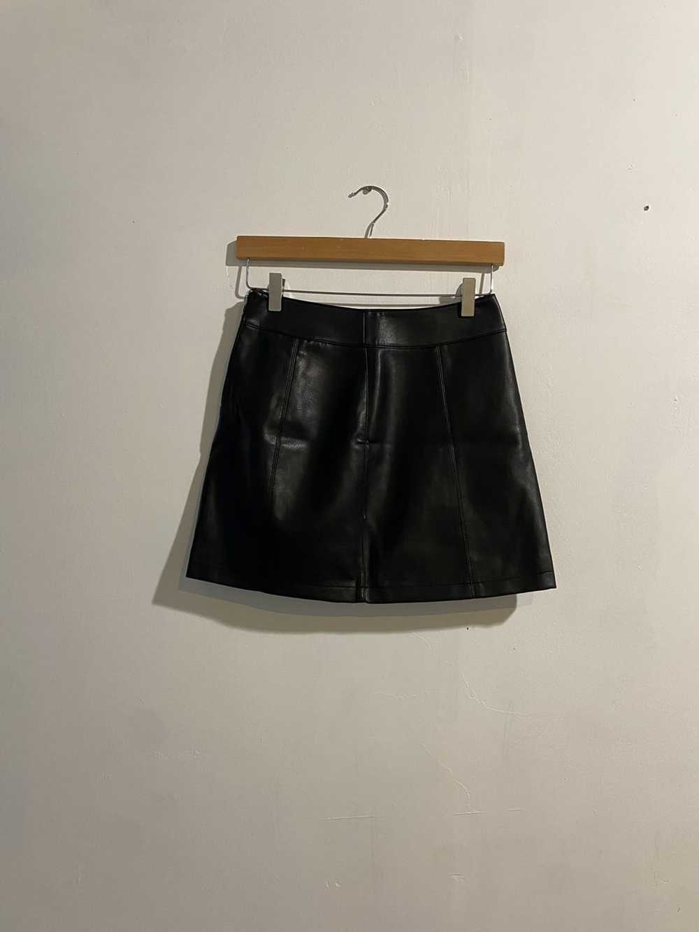 Forever 21 Forever 21 Black Leather Skirt - image 2