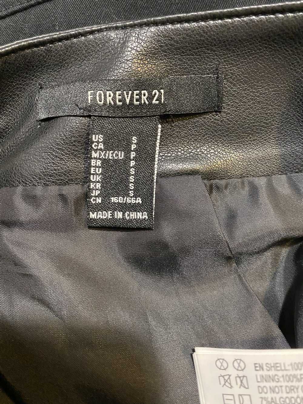 Forever 21 Forever 21 Black Leather Skirt - image 3