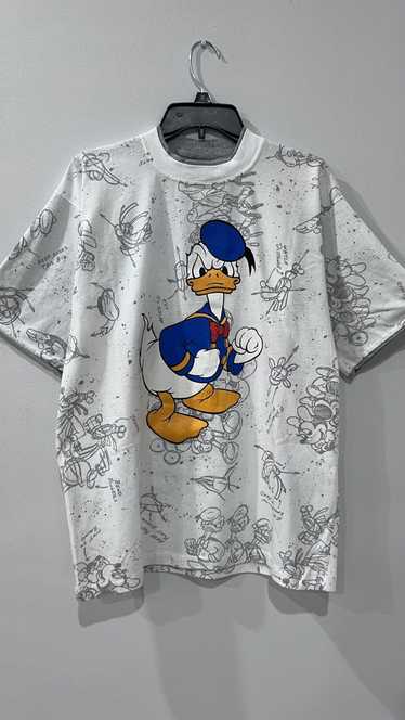 Disney × Mickey Mouse × Vintage Donald Duck AOP T… - image 1