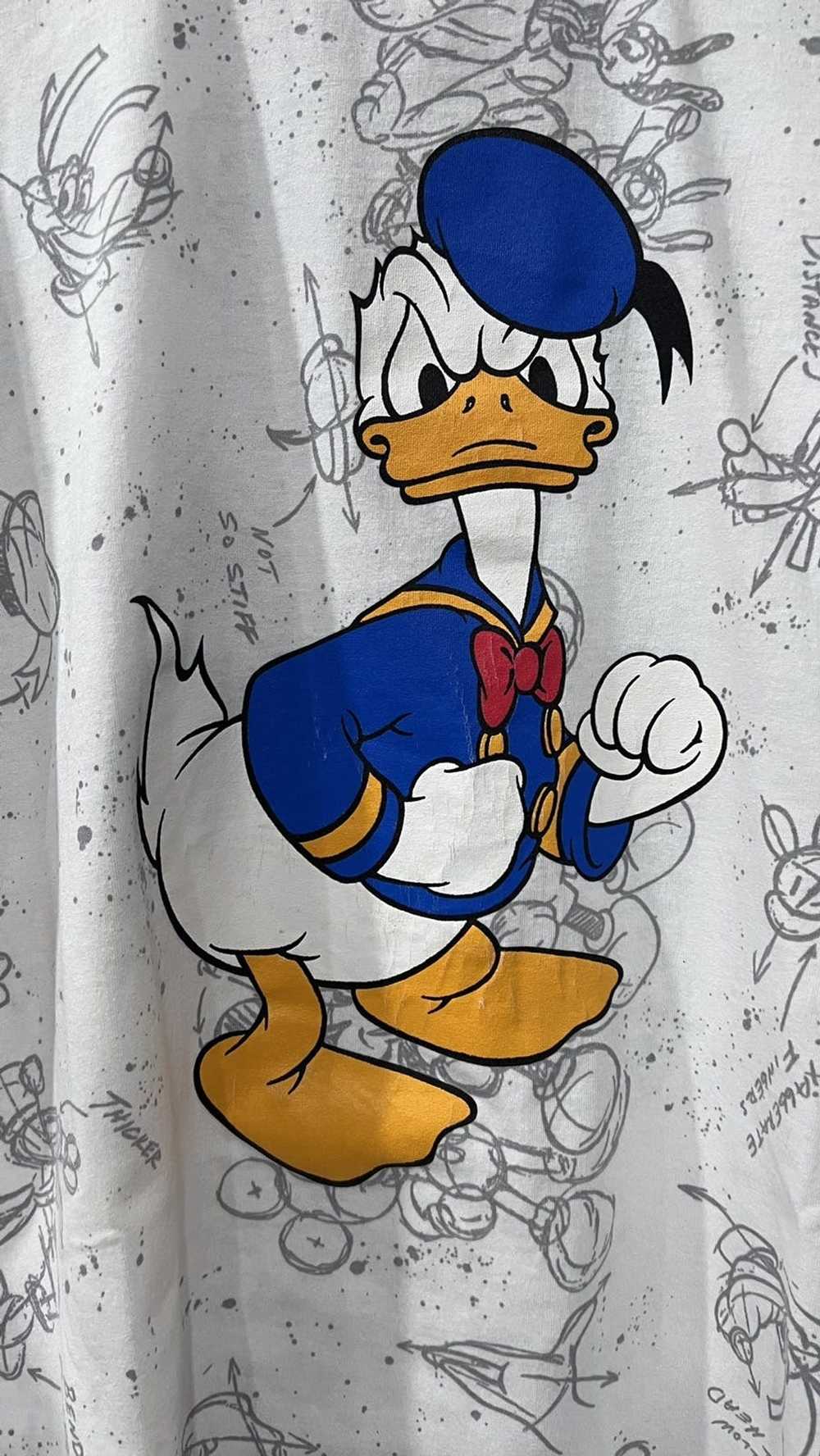 Disney × Mickey Mouse × Vintage Donald Duck AOP T… - image 2