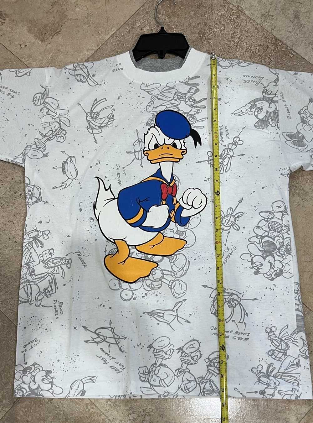 Disney × Mickey Mouse × Vintage Donald Duck AOP T… - image 8