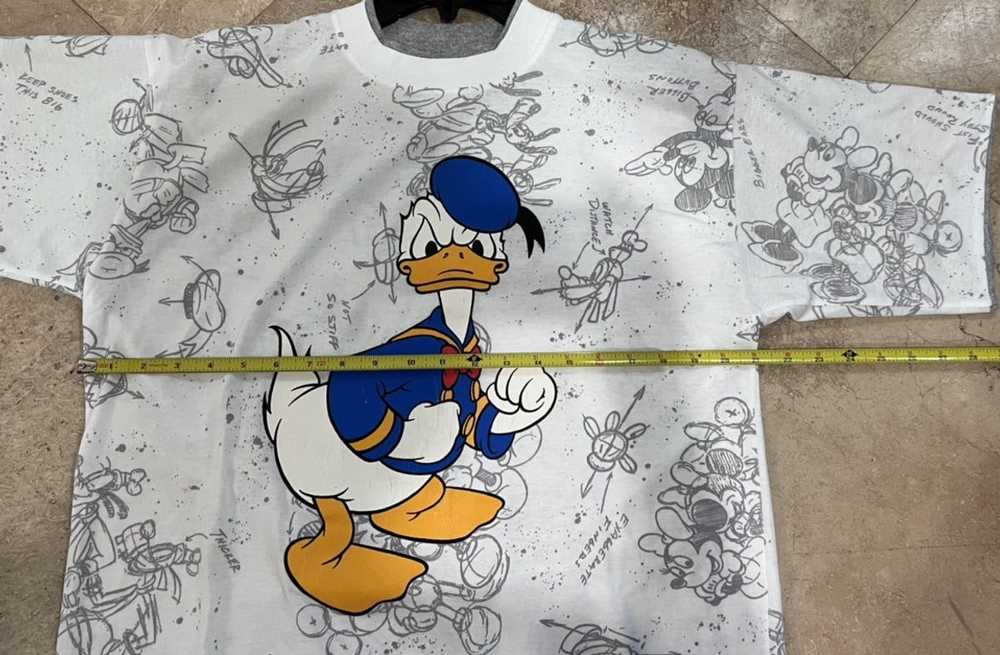 Disney × Mickey Mouse × Vintage Donald Duck AOP T… - image 9