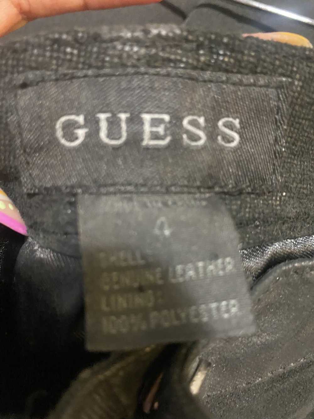 Guess Guess leather black pants - image 3