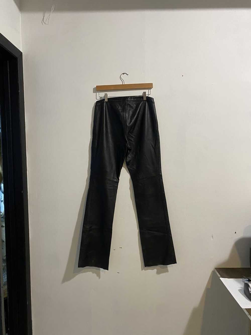 Vintage Black Leather Pants - image 2