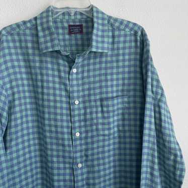 UNTUCKit UNTUCKit Linen Checkered Button Down Long