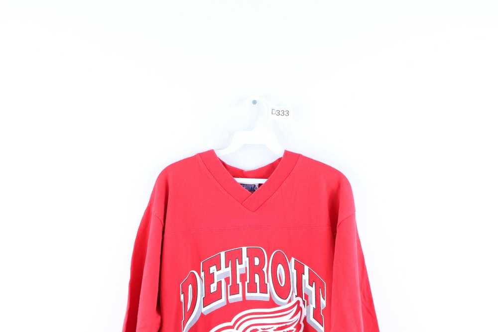 Vintage Vintage 90s Detroit Red Wings Hockey Jers… - image 2