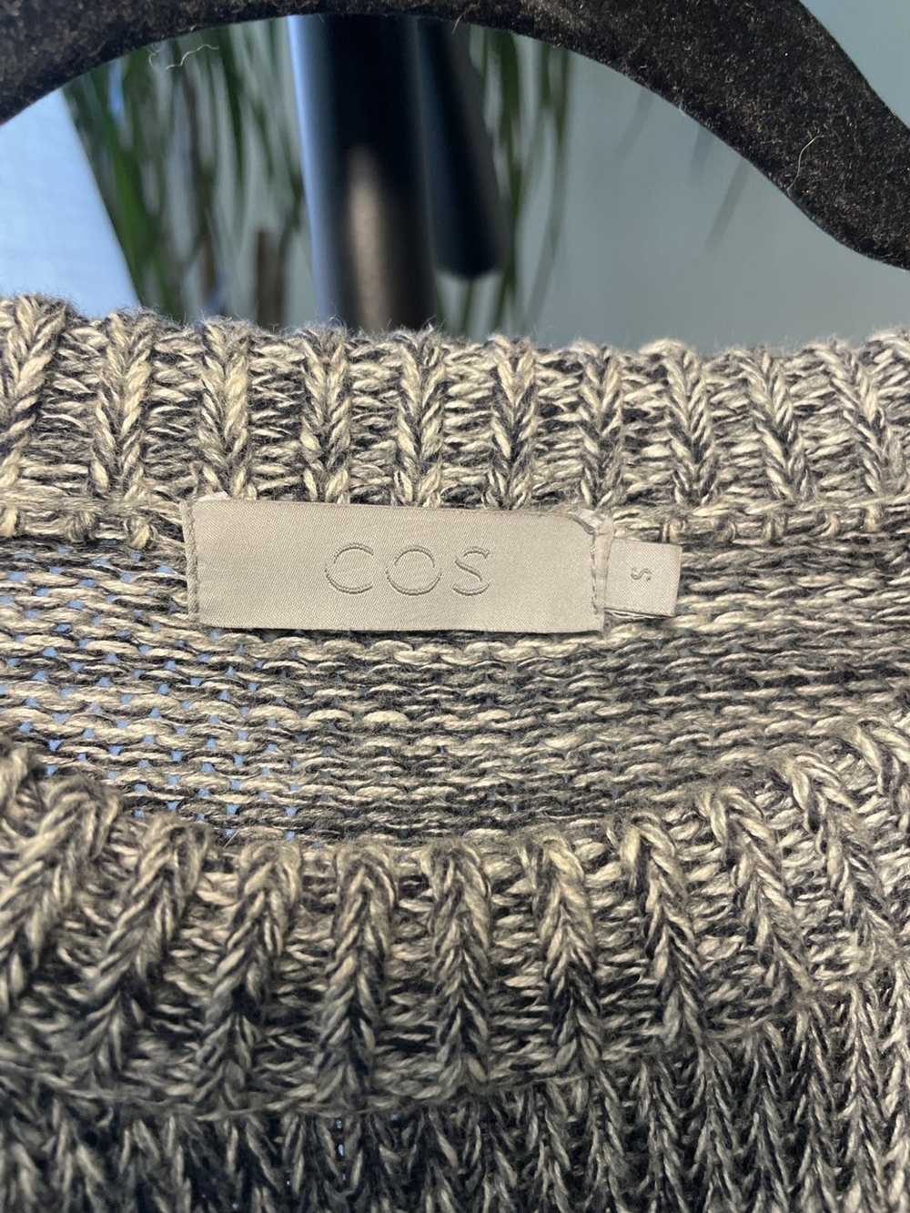 Cos Marled Grey Knit Sweater - image 2
