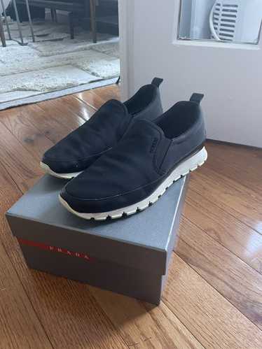 Prada Slip on nylon sneakers