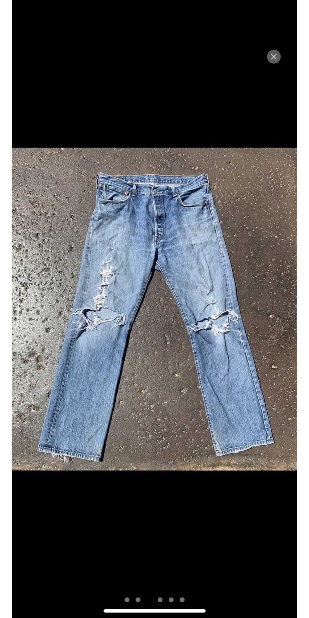 Levi's × Vintage Vintage Thrashed Levi’s 501 36x34 - image 2